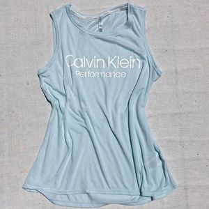 Calvin Klein Performance Baby Blue Tank Top!